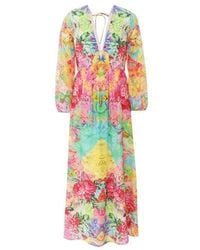 Inoa - Silk Marigold Maxi Dress - Lyst