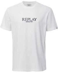 Replay - Relaxed Fit Logo T-shirt - Lyst