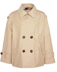 Barbour - Cropped Annie Trench Coat - Lyst
