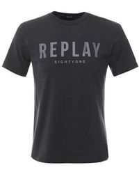 Replay - Logo Print T-shirt - Lyst