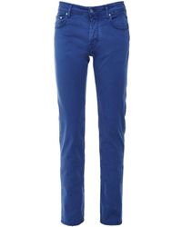 Jacob Cohen Slim Fit Gabardine Bard Jeans - Blue