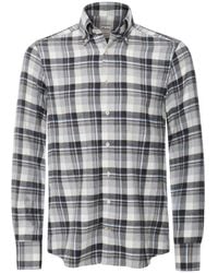 Stenströms - Slimline Flannel Check Shirt - Lyst