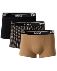 BOSS - Stretch Boxer Trunks 3 Pack - Lyst