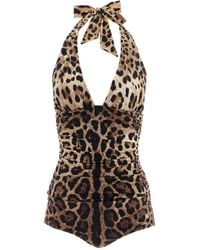 Dolce & Gabbana - 'Leopardo' One-Piece Swimsuit - Lyst
