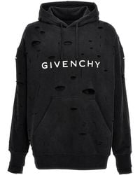 Givenchy - Logo Hole Hoodie - Lyst