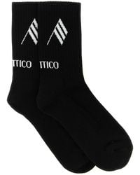 The Attico - Logo Intarsia Socks - Lyst
