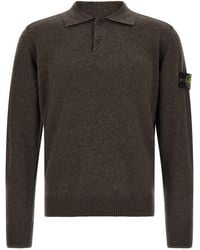 Stone Island - 'badge ' Polo Shirt - Lyst