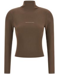 Alexander Wang - Logo Ribbed Sweater - Lyst
