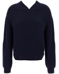 Victoria Beckham - 'v-neck Yoke Detail' Sweater - Lyst