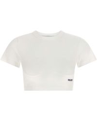 The Attico - Bustier Crop T-shirt - Lyst