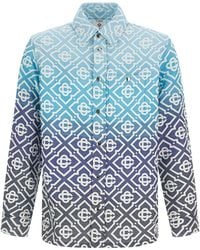 CASABLANCA - Shacket 'monogram Gradient Jacquard' - Lyst