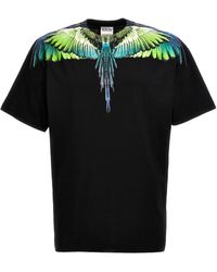 Marcelo Burlon - 'icon Wings' Crewneck, Cotton T-shirt - Lyst