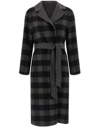 Twinset - Reversible Coat With Double Cloth - Lyst