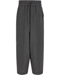 Ami Paris - Mélange Wool Pants - Lyst