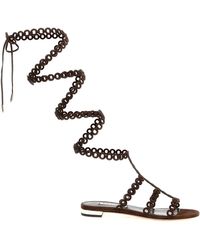 Aquazzura - 'infinity Chain Gladiator' Sandals - Lyst