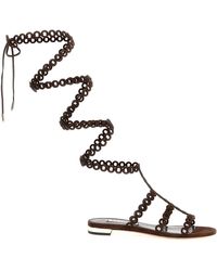 Aquazzura - 'infinity Chain Gladiator' Sandals - Lyst