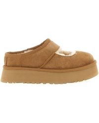 UGG - Suede Sabot With Platform Sole - Lyst
