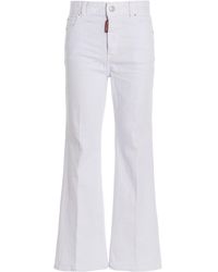DSquared² - 'super Flared Cropped' Jeans - Lyst