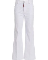 DSquared² - 'super Flared Cropped' Jeans - Lyst