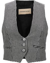 Alexandre Vauthier - Houndstooth Waistcoat - Lyst
