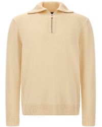 Zanone - Half-Zip Cashmere Sweater - Lyst