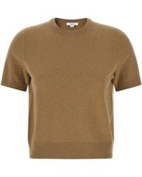 Vince - Wool And Cashmere Knit T-Shirt - Lyst