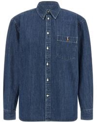 Polo Ralph Lauren - Denim Shirt With Embroidered Logo - Lyst