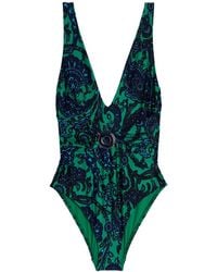 Zimmermann - One-piece Swimsuit 'Tiggy Plunge Circle Link' - Lyst