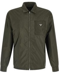 Prada - Re-nylon Feather Shirt - Lyst