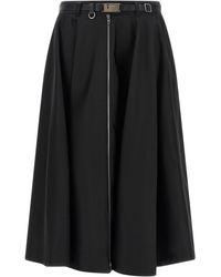 Prada - Re-Nylon Flared Skirt - Lyst