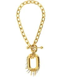 Rabanne - Necklace With Engraved T-Bar - Lyst