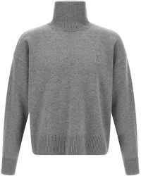 Ami Paris - Puff Logo Sweater - Lyst