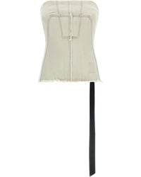 Rick Owens - Bustier Top With Raw-Cut Edges - Lyst