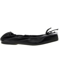Jacquemus - Leather Square-Toe Ballet Flats - Lyst