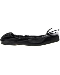 Jacquemus - Leather Square-Toe Ballet Flats - Lyst