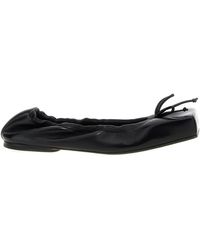 Jacquemus - Leather Square-Toe Ballet Flats - Lyst