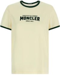 Moncler - T-Shirt With Contrast Trims - Lyst