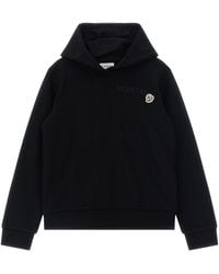 Moncler - Hoodie With Embroidered Logo Detail - Lyst