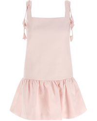 Self-Portrait - Self-Portrait Mini Dress With Tie-Detail Straps - Lyst