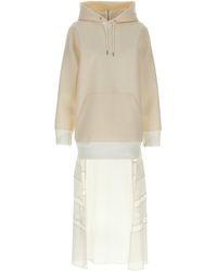 Sacai - 'Suiting Bonding Mix' Dress - Lyst