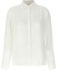 Ferragamo - Silk Monogram Jacquard Shirt - Lyst