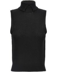 Prada - Cashmere Sleeveless Jacket - Lyst