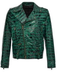 Salvatore Santoro - Croc Print Leather Jacket - Lyst