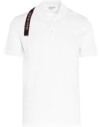 Alexander McQueen - Logo Tape Polo Shirt - Lyst