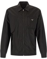 Prada - Re-nylon Feather Shirt - Lyst