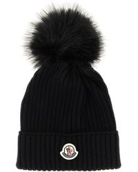 Moncler - Pon Pon Wool Beanie - Lyst