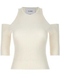 Nude - Top maglia cut out - Lyst
