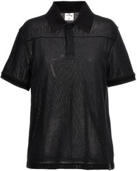 Courreges - Mesh Fabric Polo Shirt - Lyst