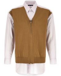 Comme Des GarÃ§ons Homme - Cardigan Insert Shirt - Lyst