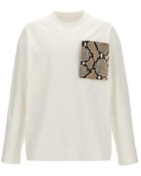 Jil Sander - T-shirt 'Phyton Pocket' - Lyst
